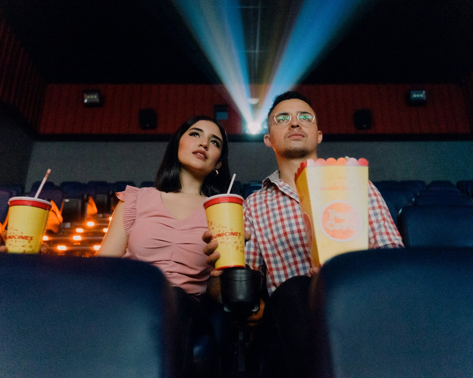 Audience in a movie theatre